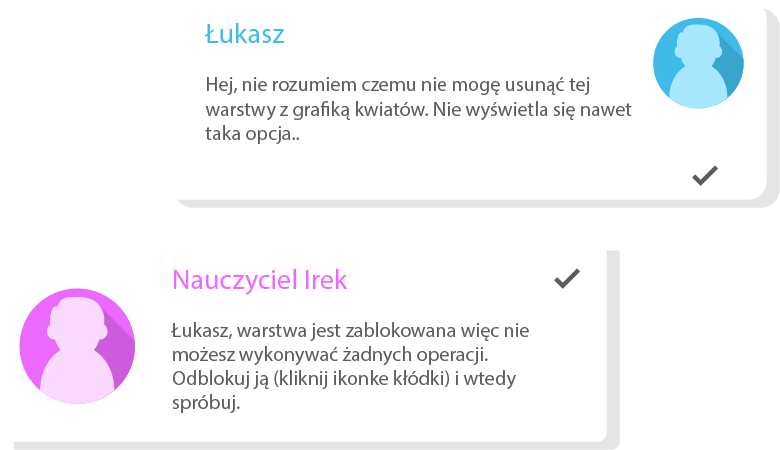 Forum kursu — nauczyciele odpowiadają na pytania kursantów